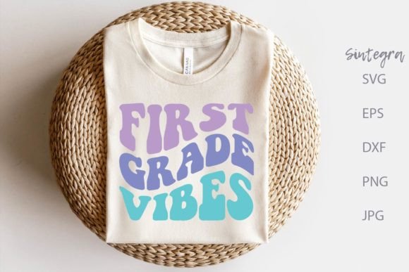 First Grade Vibes SVG Cut File, Shirt SV Review