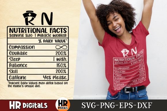 Registered Nurse Nutritional Facts SVG Review
